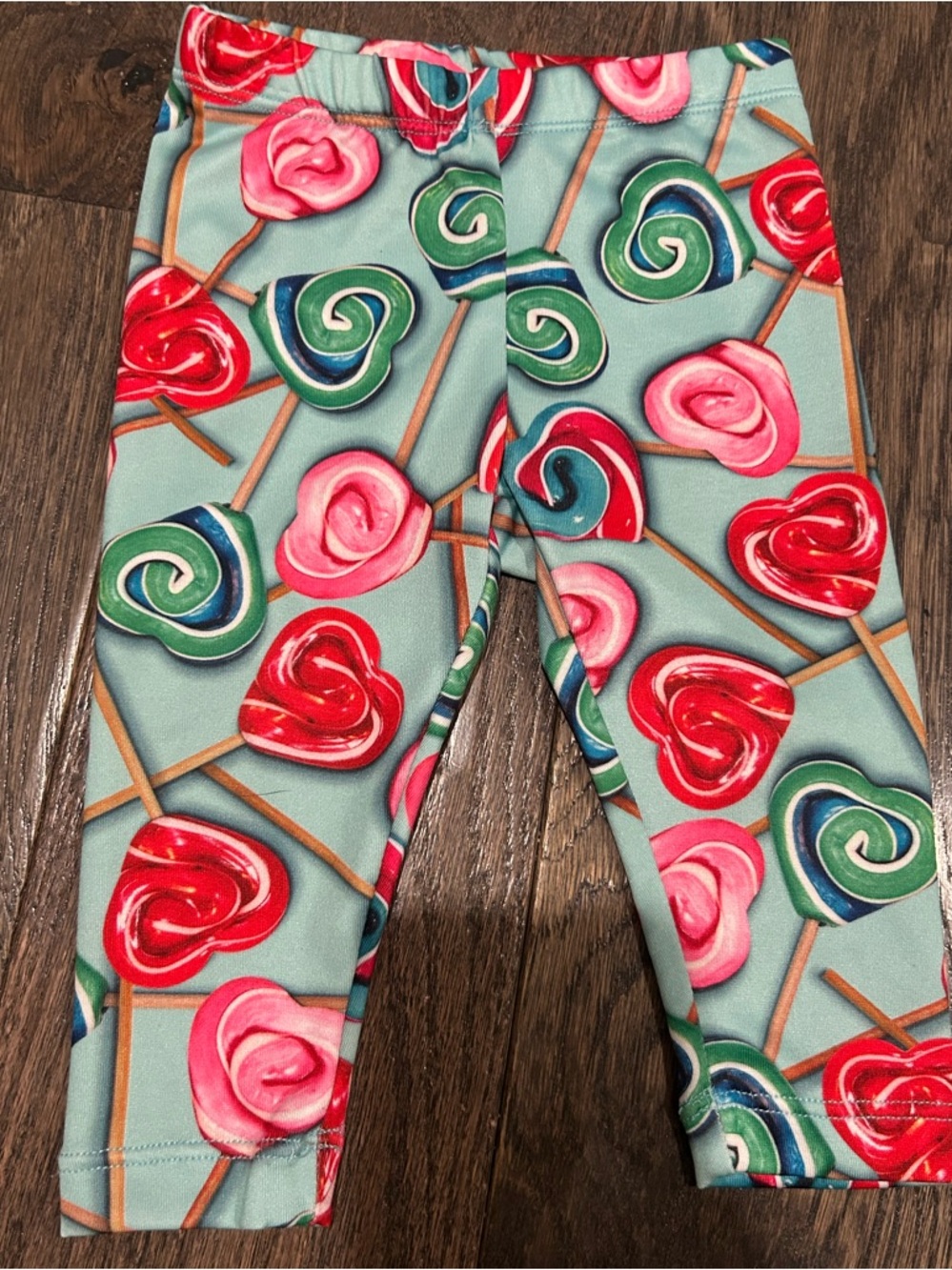 Baby Girl Candy Lollipop Leggings - size 6 months